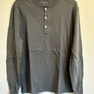 J.Crew Gray Henley Shirt